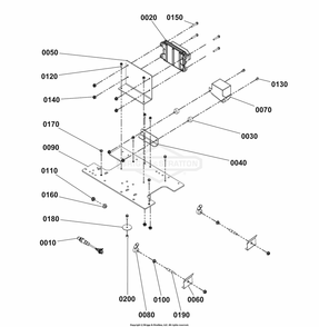 Engine Group - Electrical Diagram and Parts List for 080018-02  Briggs and Stratton Generator